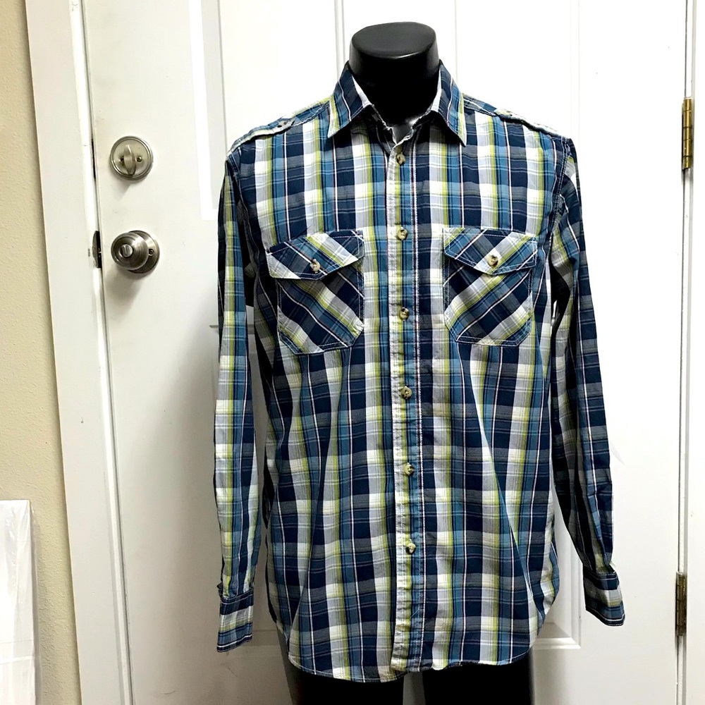 ruff hewn mens medium western style shirt